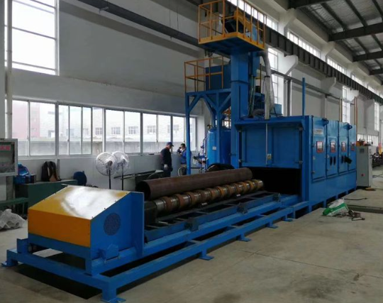 黑河喷砂机在管道除锈中的现场施工应用